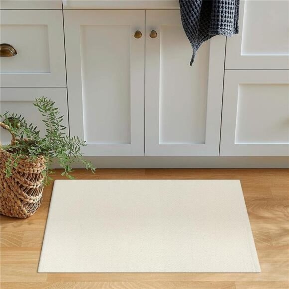 Small Bathroom Rug, 2' x 3' Washable Woven Entryway Rug Low Profile - Picture 6 of 7